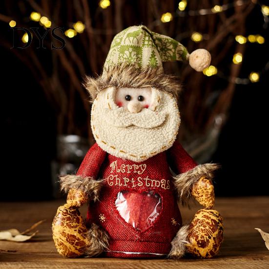Christmas Tabletop Decorations Gift Bags with Zipper for Holiday Party Favors And Stocking Stuffers, Candy Storage Containers Cute Bag, Santa/Reindeer
