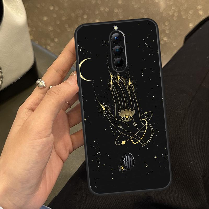 

Fortune Telling Moon Stars Hands Art Case For ZTE Nubia Red Magic 10S 9S 8S 8 9 10 11 Pro Plus 6 7 6S 7S RedMagic 10 Air Cover Red Magic 7S