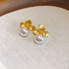 French Flower Pearl Earrings Elegant Irregular Drop Earrings Temperament Charm Earrings Vacation Party Jewelry For Women