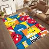 Colorful Characters Play Square rugs are a great choice for living rooms, bedrooms, home décor, and as gifts.