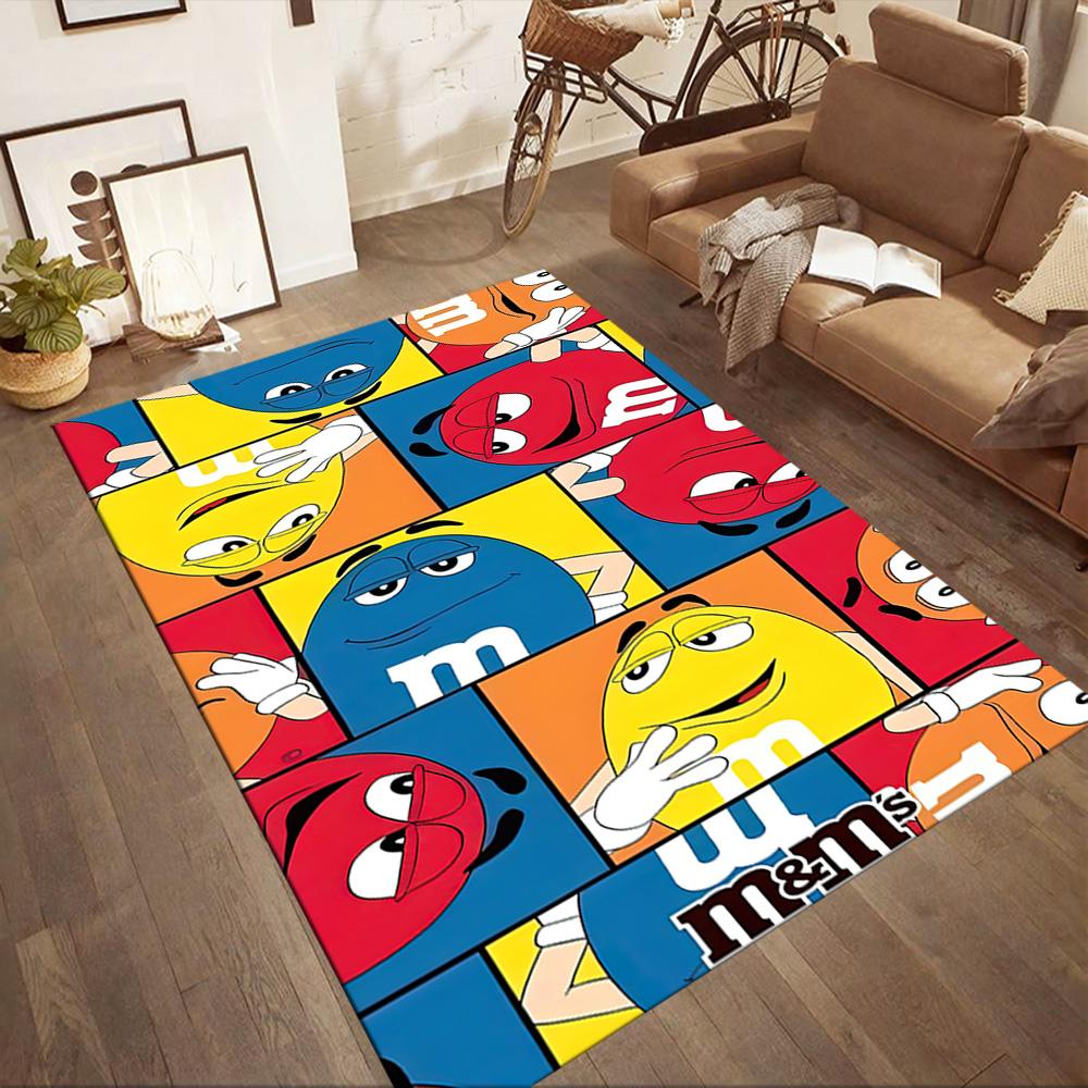 Colorful Characters Play Square rugs are a great choice for living rooms, bedrooms, home décor, and as gifts.