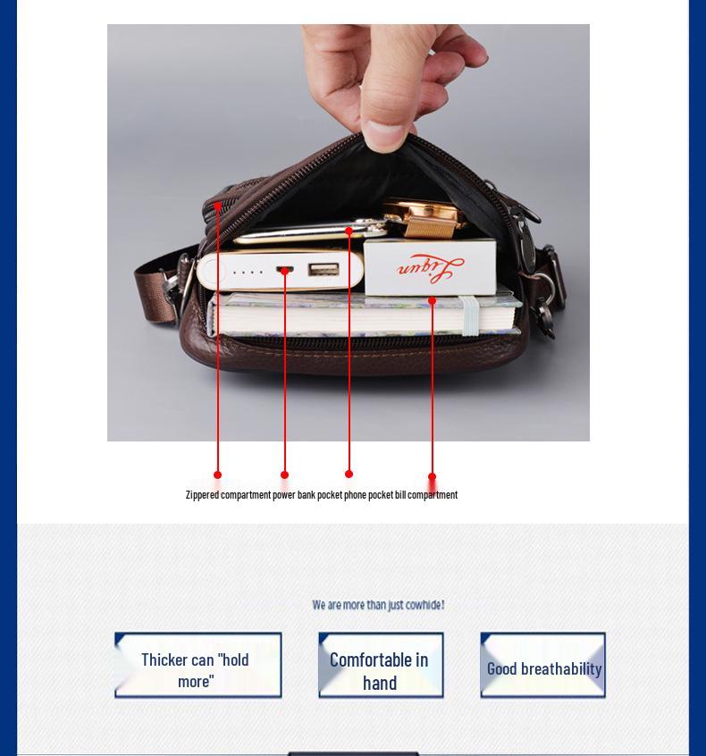 Bolsa Multifuncional Masculina de Cintura e Transversal