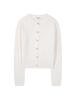 BUCKAROO Women'S Round Neck Knit Cardigan White