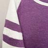 Multicolor Stripe Patchwork Long Sleeve Round Neck T-Shirt