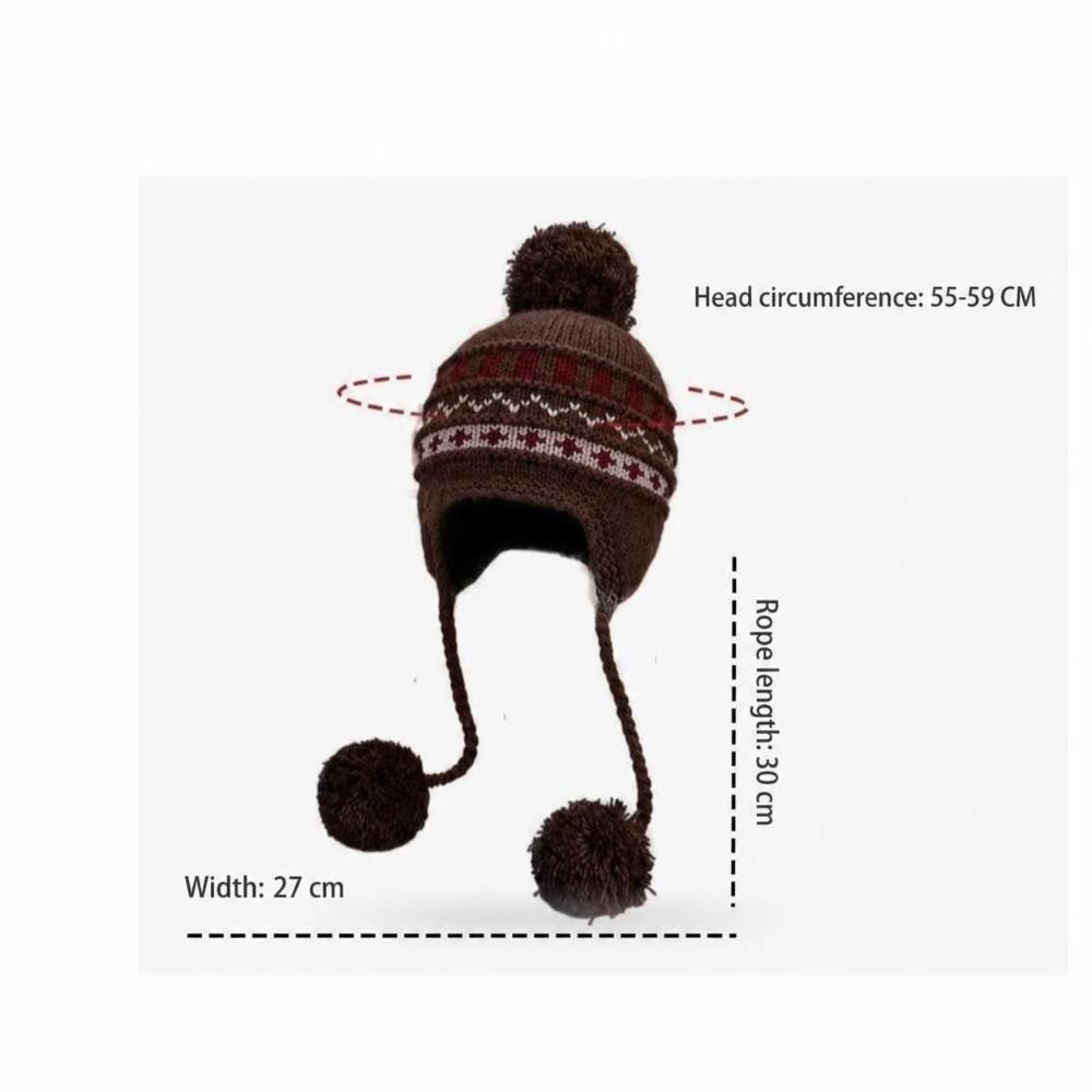 Ear Protection Knitted Woolen Hat Lightweight Cycling Cap New Earmuff Bonnet Hat Winter