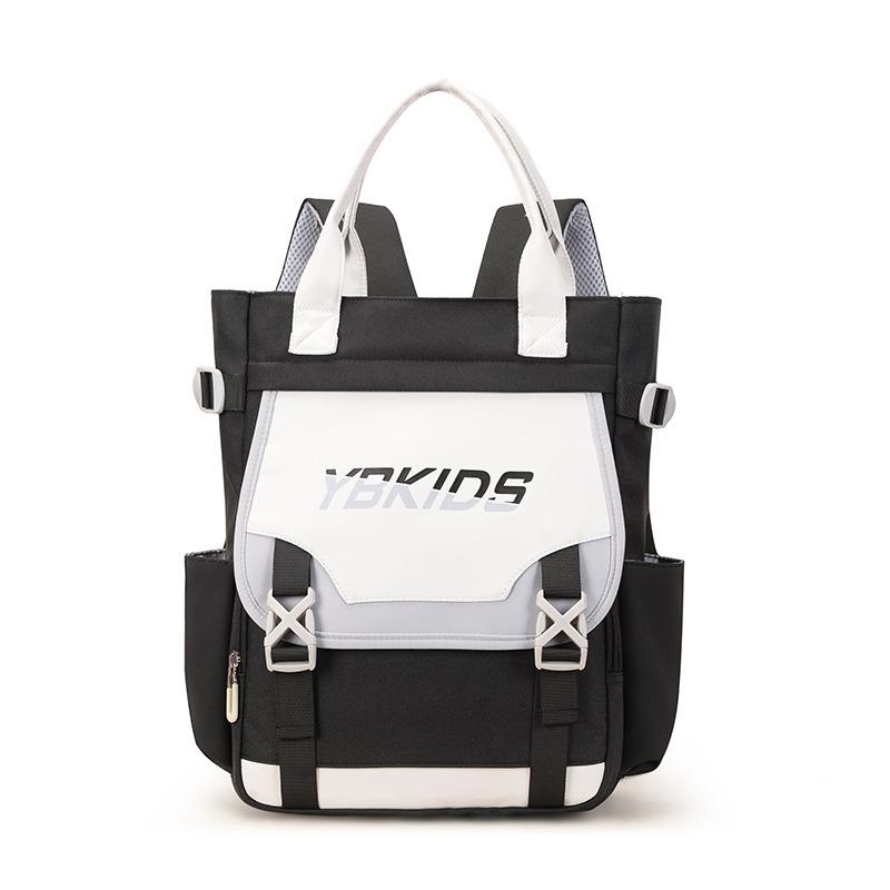 New high-value, fresh and sweet contrasting color splicing mini backpack level 1-3 student lightweight backpack