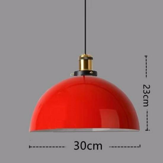 Red Retro Nordic Industrial Chandelier - Ideal for Milk Tea Shops, Bars, Restaurants, and Cafes.