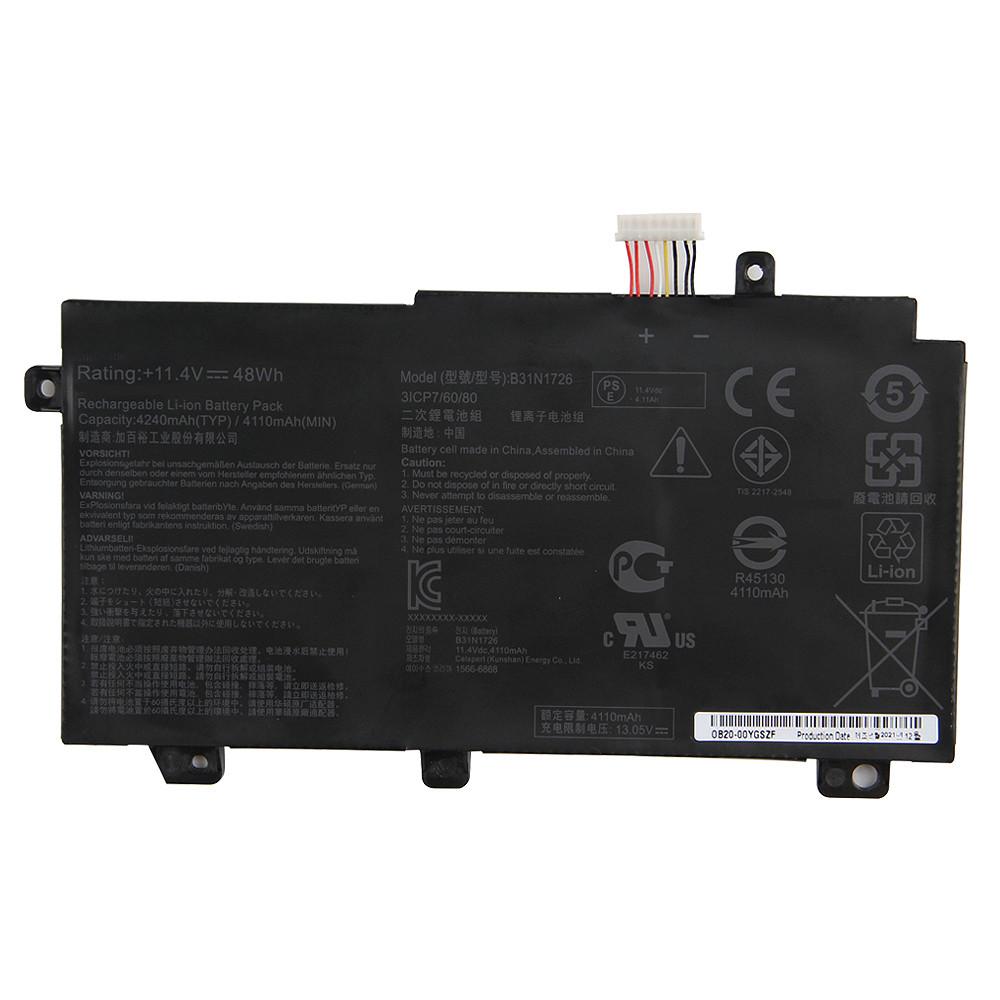 Replacement Laptop Battery B31N1726 For ASUS FX86 FX80G FX80GE/GD8750 FX95G FX505G FX504G FX86FE FX86FM FX505 4240mAh