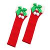 Sweet Breathable Christmas Bow Stockings Leg Socks Thick Cuffs Warm Foot Cover Socks Elastic Y2K Boot Socks Girls Lady