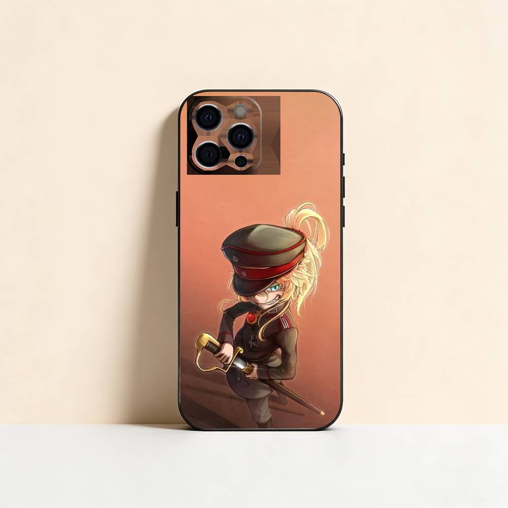C-Comic Y-Youjo S-Senki Phone Case For iPhone 17,16,15,14,13,12,11 Plus,Pro Max,XS,Soft Silicone Black Cover