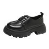 Retro small leather shoes women's summer platform versatile new college style with skirt thick heel Mary Jane single shoes