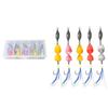 5Pcs Fishing Metal Spinners Lures with Sharp Hooks 360-Degree Rotating Wobbler Jigging Spoon Lures Fishing Accessories