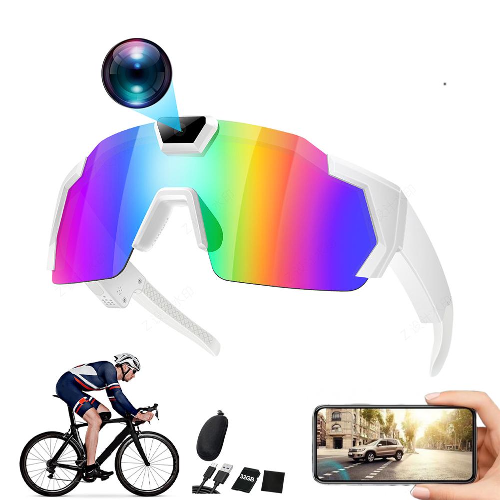HD Video Glasses Action Camera Sunglasses Smart Glasses Sports Glasses Bicycle Motorcycle Driver Recorder Camera Glasses