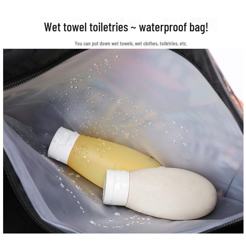 Women's Street Trend Sports & Yoga Bag - Large Capacity Travel Bag with Wet & Dry Separation, Logo Printable, Shoulder Carry