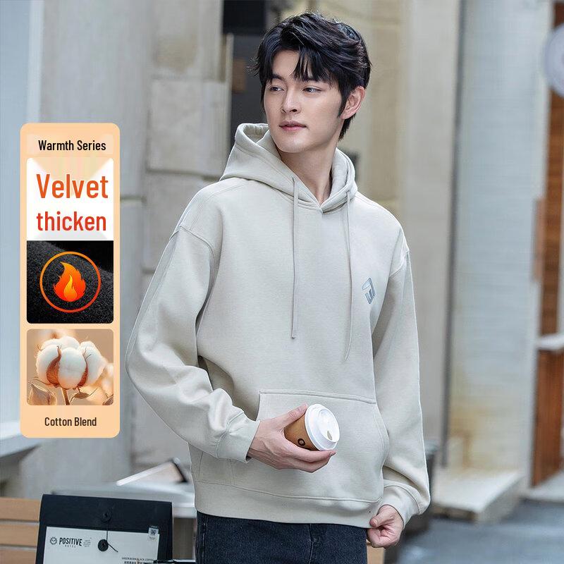 FAPAI.EC Men s Thickened Hooded Sweatshirt