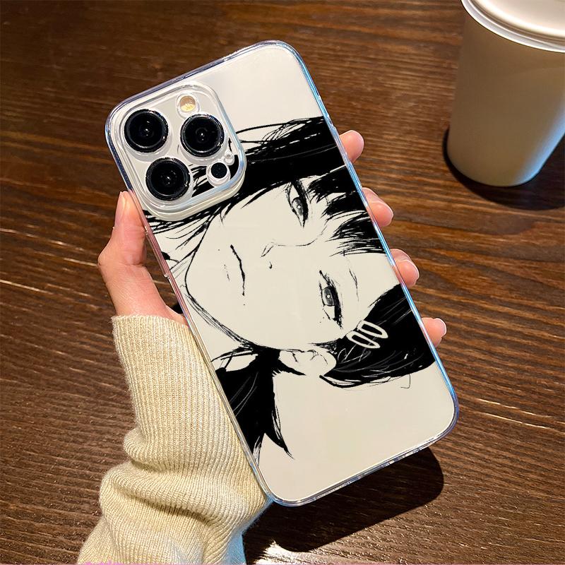 Cool Anime Girl Chainsaw Man Phone Case For iPhone 17 Air 16 e 15 14 13 12 11 Pro Max Plus Mini SE 2020 2022 Back Cover