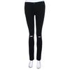 Women Casual Slim Hole Long Jeans Zippers Sexy Skinny Pants Daily Trousers