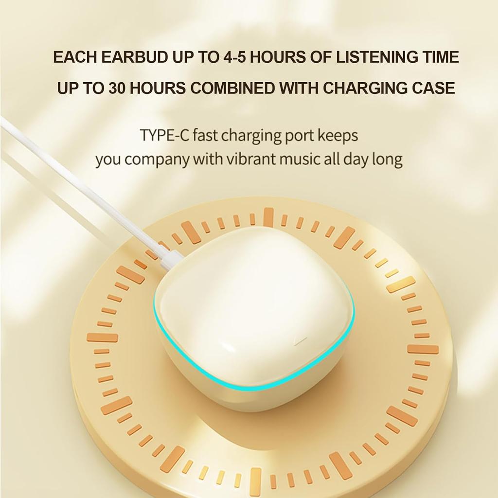 Invisible Small Mini Wireless Bluetooth Earbuds for Small Ears Sleep Low Profile Tiny Discreet Hidden Earbuds for Work Invisible Ear Buds Headphones