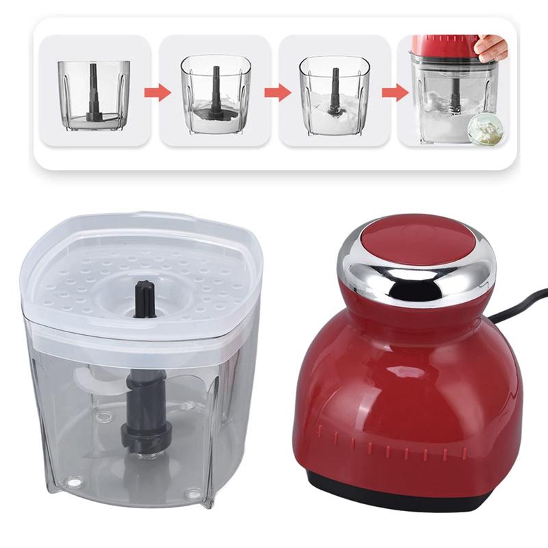 A44Z-Meat Chopper, Meat Processor Ergonomic Design ABS Stainless Steel 500Ml Capacity For Kitchen For Household