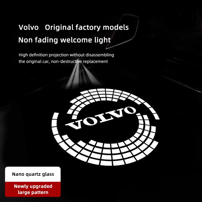 2Pcs HD Car Door Welcome Light Led Projector Lamp Accessories For Volvo XC90 V90 V60 XC60 V40 S80 S60 S90 C40 XC40 V70 XC70 C30
