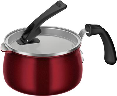 Thermos CeraProtect Series KNC Compatible with Deep 7 Functions In Boil DR Multi-Pot IH/Gas Fire, Red, 1, Simmer, Boil, Bake, Fry, Stir-fry, Cook,