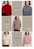 2024 Cashmere Women's Half-High Collar Slimming Pullover Wool Sweater, Long Sleeve, Autumn/Winter Collection