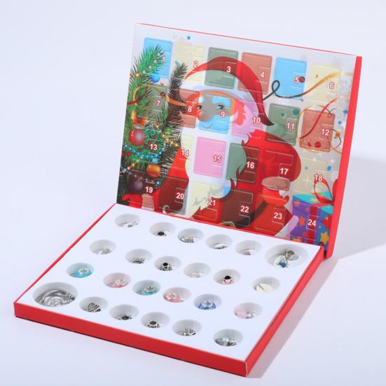 

Xmas Countdown Santa Calendar Beads DIY Bracelet Jewelry Making Kit Kids Gift