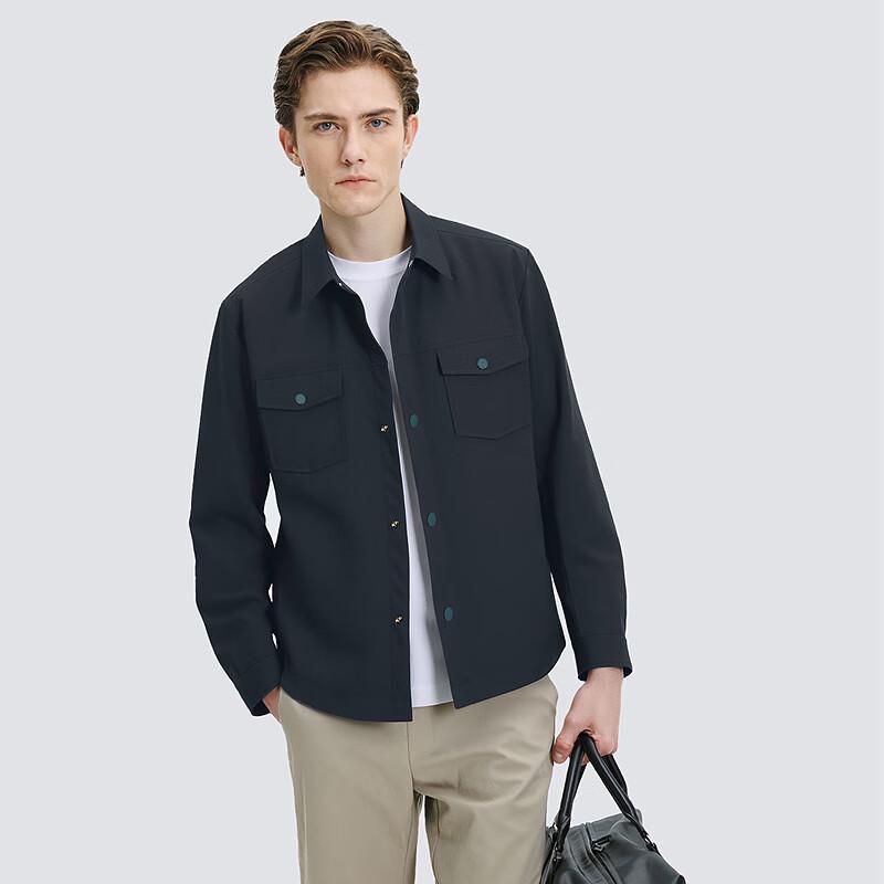 

Septwolves Men s Printed Lapel Shirt Jacket 4XL 58A