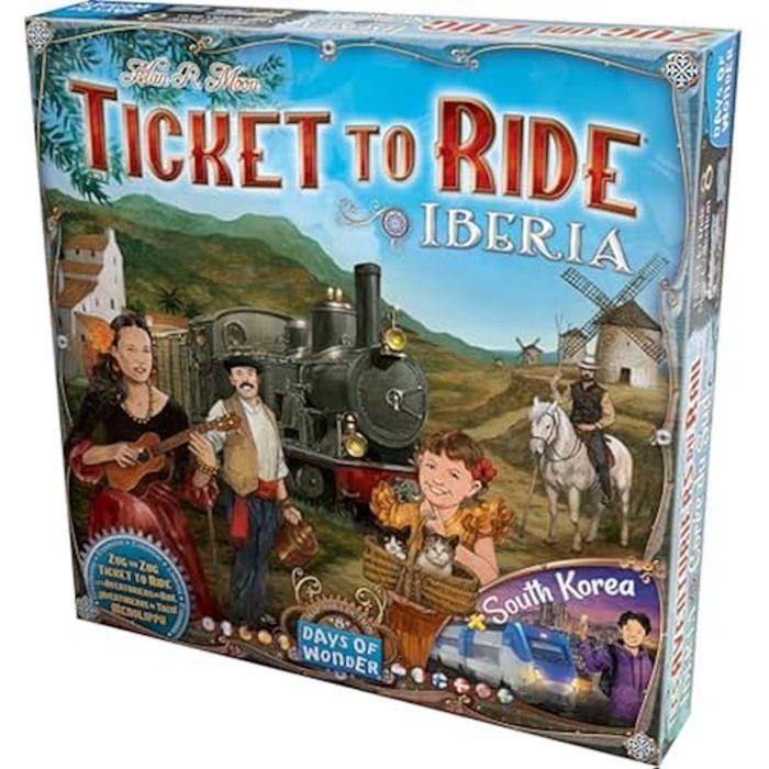 Extension - days of wonder - aventuriers du rail - iberia &amp; corée du sud - 2 à 4 joueurs - 8 ans et plus