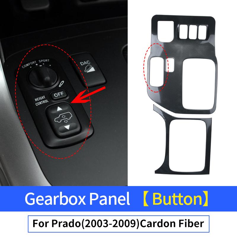 For 2003-2009 Toyota Land Cruiser Prado 120 Central Control Panel Gearbox Anti-Scratch Interior Design Decoration Modification