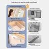 Clear PVC Clothing Organizer: Wardrobe Storage Box for Clothes, Pants, Lingerie, Underwear, and Socks.
