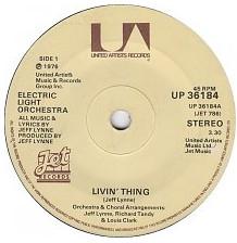 

7-дюймовая пластинка ELECTRIC LIGHT ORCHESTRA Livin Thing UP36184 United Artists 1976 UK Рок Б/у