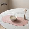 Non-slip Placemats for Dining PU Leather Placemat, Wear-Resistant Heat Resistant Mat, Non-Slip Cutlery Holder Placemat Reusable Coaster, Home Kitchen