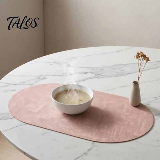 Non-slip Placemats for Dining PU Leather Placemat, Wear-Resistant Heat Resistant Mat, Non-Slip Cutlery Holder Placemat Reusable Coaster, Home Kitchen