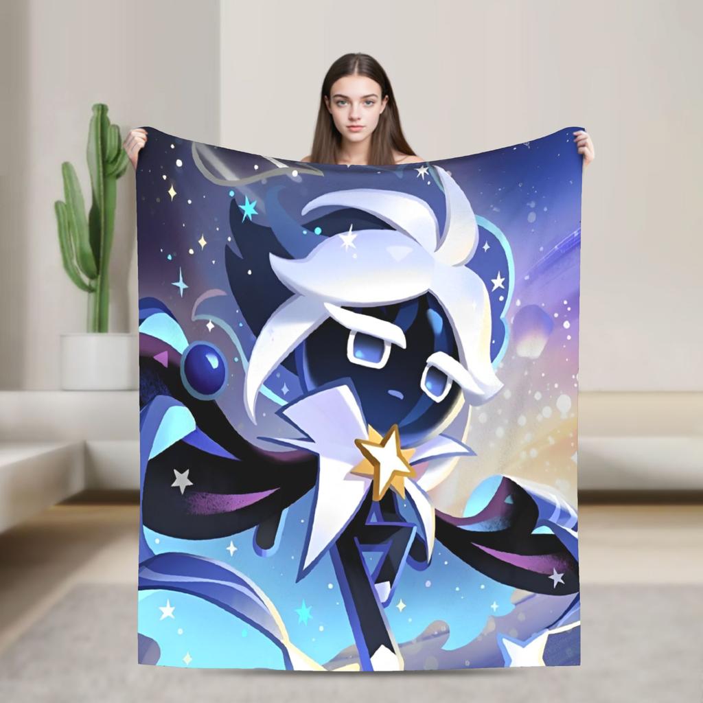 Cookie Run Kingdom Fleece Blanket  Novelty Throw Blanket for Bed Sofa Couch 200x150cm Quilt