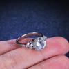 9mm S925 Sterling Silver 3 Carat Moissanite Wedding Ring D VVS1 Exquisite Luxury Fine Jewelry For Women