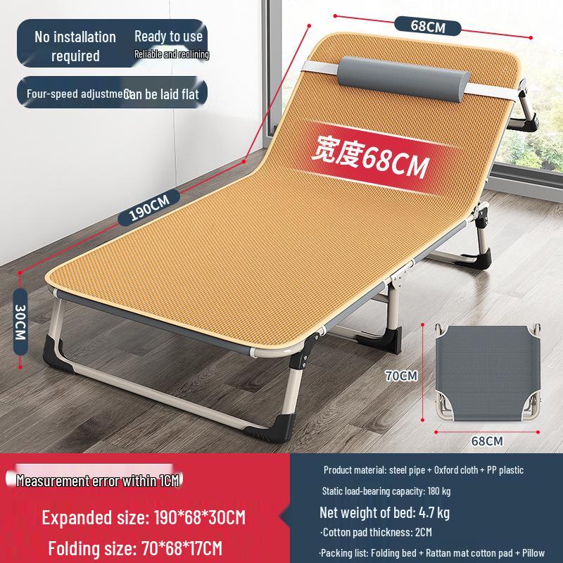 Folding Multifunctional Recliner Bed: Perfect for Home, Office, Outdoor Naps, and Camping.