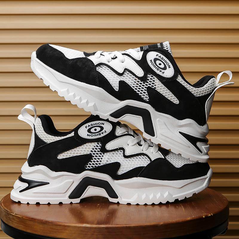 Mens Korean Shoelaces Trendy Sports Shoes Four Season Soft Soled Comfort Casual Sneakers Outdoor Student Running Shoes Size 47