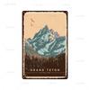 Stadt Wahrzeichen Metallposter Reise Stadt Schilder Griechenland Berglandschaft Blechschild Plakette Poster für Bar Kneipe Club Heimdekor