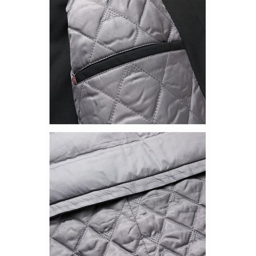 Herren Herbst und Winter warme weiße Entendaunen lange Daunenjacke herausnehmbare Innenweste Daunenmantel Papas Kleidung