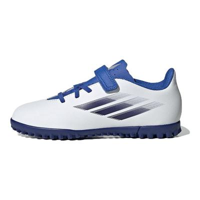 X Speedflow.4 Tf/Ag Zapatos de Fútbol para Niños Cómodos Casuales Duraderos de Caña Baja Zapatos de Fútbol para Niños Blanco Azul GW7523