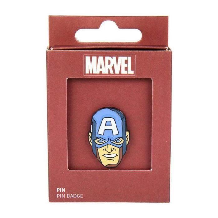 Badge Marvel Avengers Captain America - Rouge - Enfant - Ocio Stock