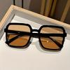 Extra Large Fashionable Fashion Sunglasses for Women with Square Plastic Decorative Glasses for Daily Use and Outdoor Travel