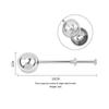 Stainless Steel Long Handle Tea Infuser Fine Mesh Rust Resistant For Home Office Loose Leaf Tea Brewing