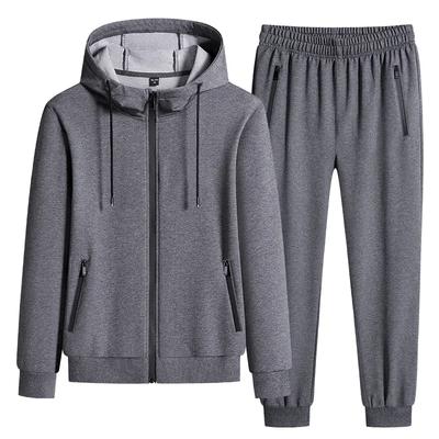 Survêtements Grande Taille Homme Ensembles Vêtements de Sport Printemps Automne Vêtements Costume Pantalon à Capuche Mâle 2 Pièces Sweat-shirt + Pantalon de Survêtement 6XL