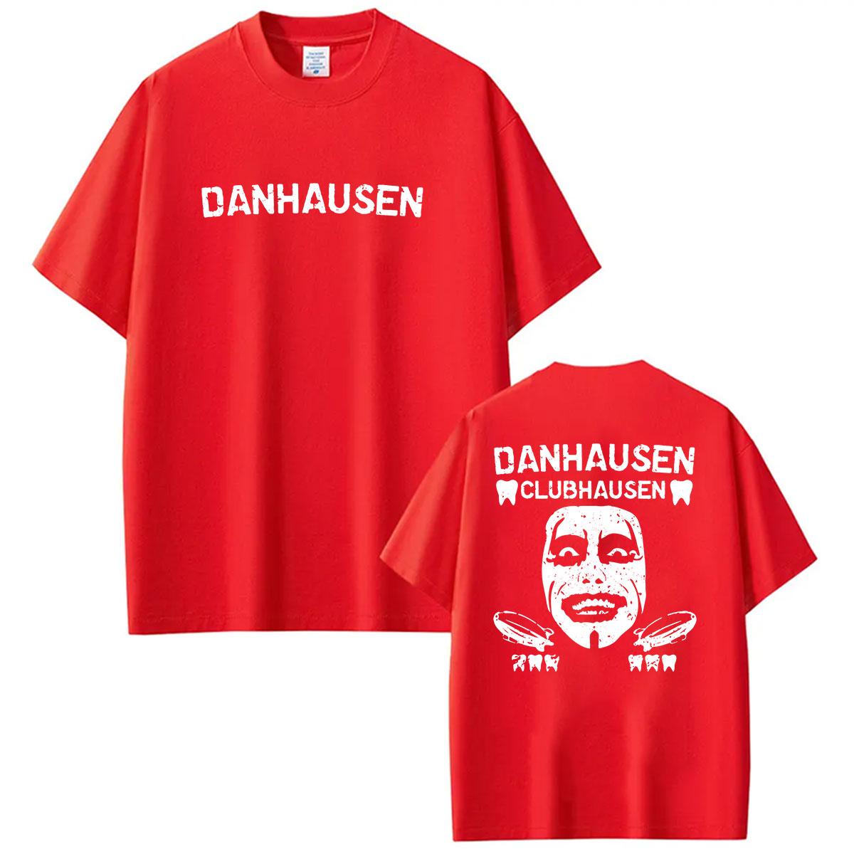 2026 Hot Danhausen Wrestler Graphic T Shirts Mens Punk Gothic Fashion Short Sleeve Tshirt Man Vintage Cotton Tshirt Streetwear S