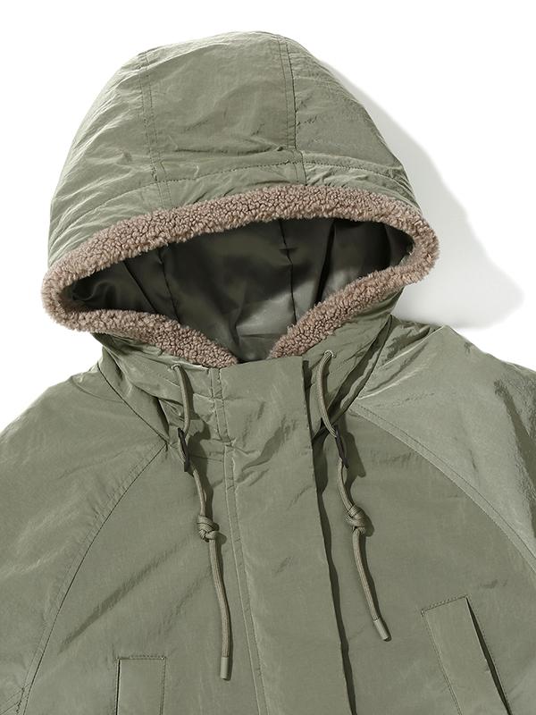 Bbc Earth [Anchorage] Teddy Pocket Padded Jacket_Green