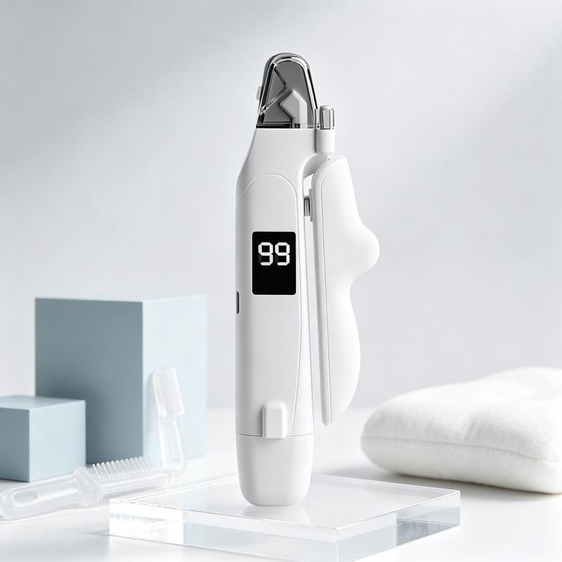 2 in 1 Pet Nail Grinder Trimmer with LED Light USB Rechargeable Dog Cat Clipper for Small Medium Large Breeds