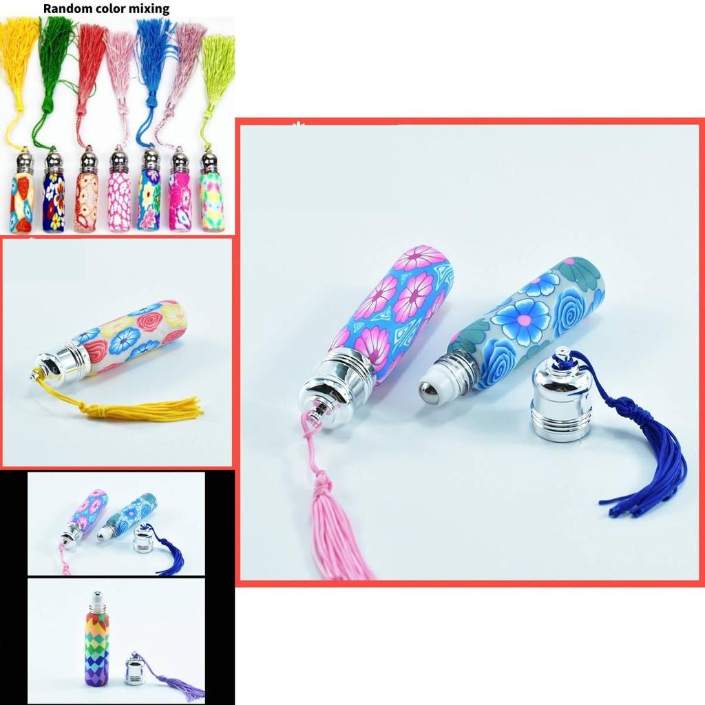 Glass Refillable 6ml Empty Perfume Essential Oil Roll On Roller Bottle Travel