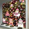 Removable Christmas Pvc Static Sticker Santa Window Stickers Beautify Snowflake Wall Decals New Year Party Glass Dress Up